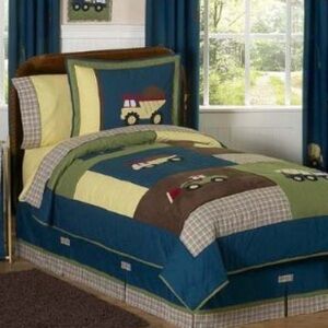 7 piece Authentic Sweet JoJo Designs construction toddler bed set